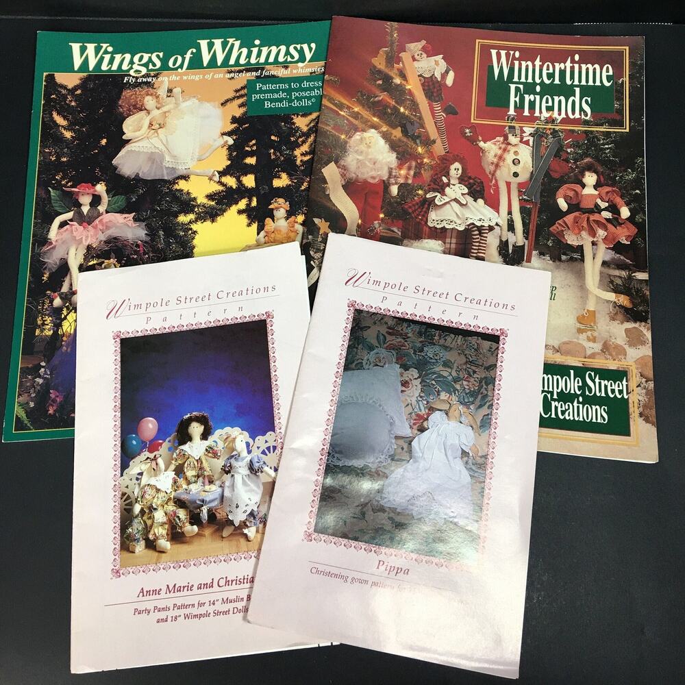 Wimpole Street Booklets w/ Clothing Patterns for Pre-made Dolls &  Bunnies